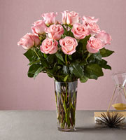 Long Stem Pink Rose Bouquet