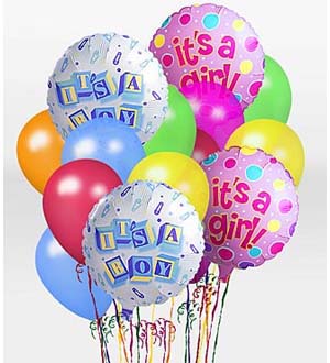 It\'s A Girl Balloon Bunch