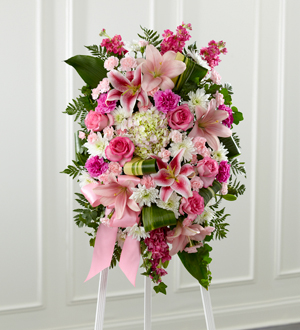 The FTD Gently into the Ever-After Standing Spray