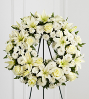 The FTD Treasured Tribute Wreath