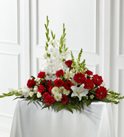 The FTD Crimson & White Arrangement