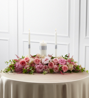 The FTD Worldwide Romance Unity Candle Arrangement