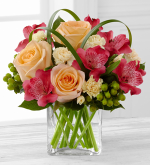 The FTD All Aglow Bouquet by Better Homes and Gardens - VASE INCLUDED