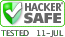 HACKER SAFE certified sites prevent over 99.9% of hacker crime.