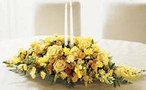 The FTD Golden Splendor Centerpiece
