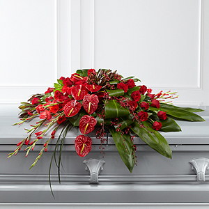 The FTD Peaceful Passage Casket Spray