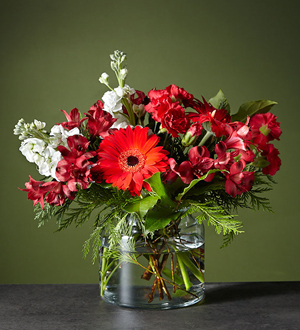 The FTD Big Red Bow Bouquet