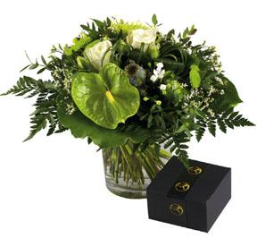 Bouquet with Box of Chocolate