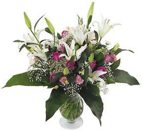 Big Lilies and Roses Bouquet