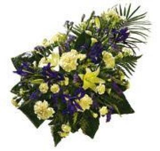 Lily and Iris Teardrop Spray